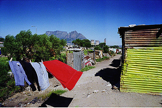 悬挂,洗衣服,乡村,开普敦,南非
