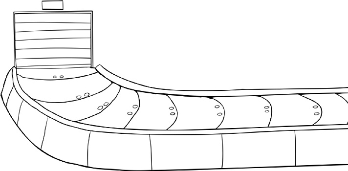 轮廓,行李传送带