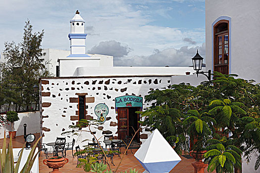 餐馆,亚兹,兰索罗特岛,加纳利群岛,西班牙,欧洲