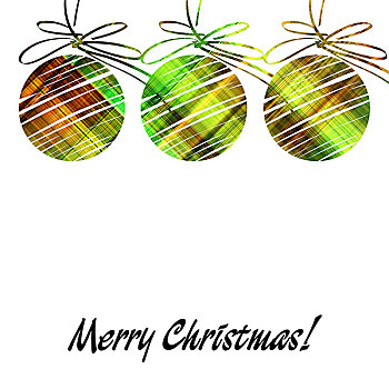 艺术,圣诞节,彩球,绿色,黄金,褐色,彩色,抽象图案,隔绝,白色背景,背景