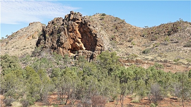 石头,东方,山脉,澳大利亚