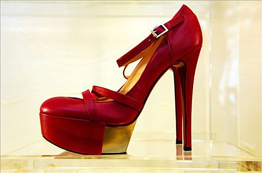 红色,高跟鞋,窗,展示,纽约,美国