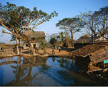乡村,缅甸