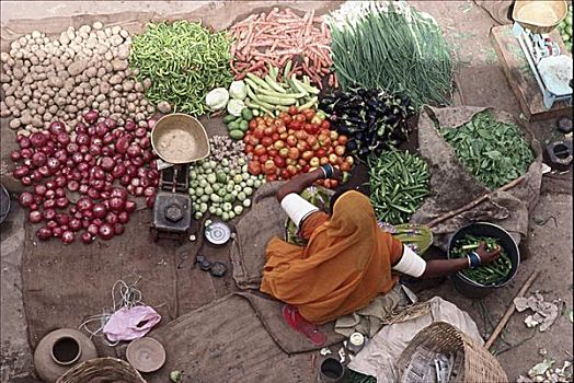 市场,斋沙默尔,印度