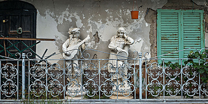 雕塑,栏杆,风化,建筑,伊斯基亚,岛屿,坎帕尼亚区,意大利