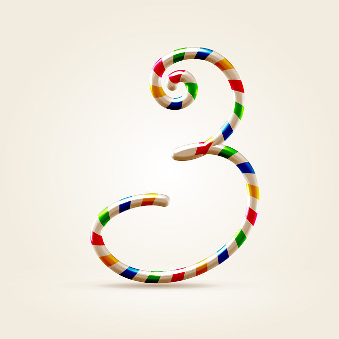 标 题:数字,三个,塑料制品,喜庆,马戏团,线 英 文:number three