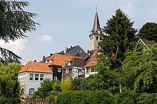 教堂,山,区域,北莱茵威斯特伐利亚,德国,欧洲