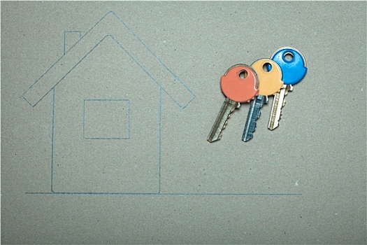 房子,钥匙,房地产,建筑