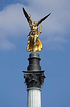和平天使,天使,平和,慕尼黑,巴伐利亚,德国,欧洲