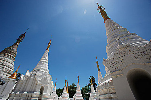 佛教寺庙,挨着,掸邦,缅甸