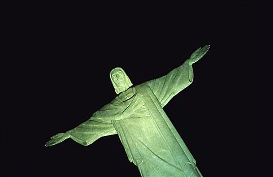 耶稣,救世主,雕塑,基督山,里约热内卢,巴西