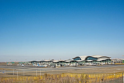 乌鲁木齐地窝堡国际机场t3航站楼全景