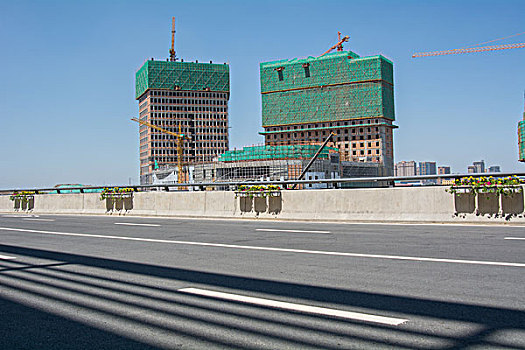乌鲁木齐高铁站前广场施工工地