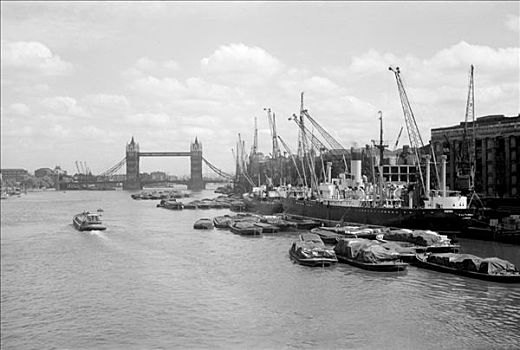 塔桥,运输,码头,南华克,伦敦,艺术家