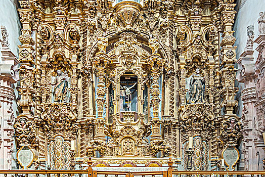 墨西哥,瓜纳华托,瓦伦西亚,教堂,圣坛,大幅,尺寸