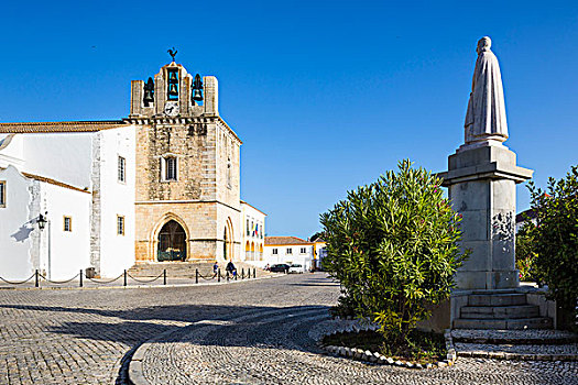 大教堂,雕塑,主教,阿尔加维,城市,法若,葡萄牙