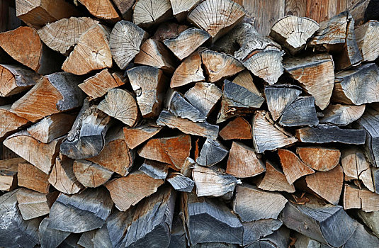木柴,冬天,木头,燃料,一堆