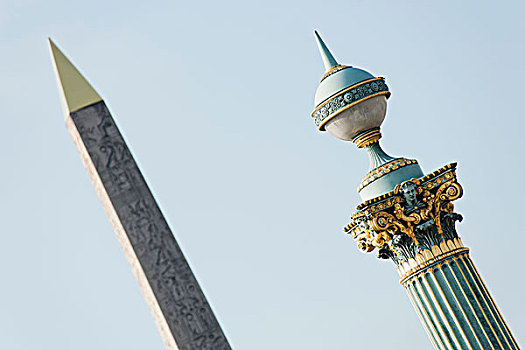 华丽,灯柱,方尖塔,路克索神庙,地点,协和飞机,巴黎,法国