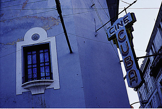 特写,建筑,标识,圣地亚哥,古巴