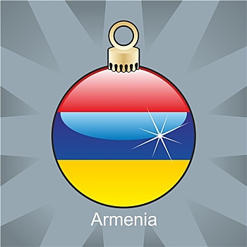 亚美尼亚,旗帜,圣诞节,形状