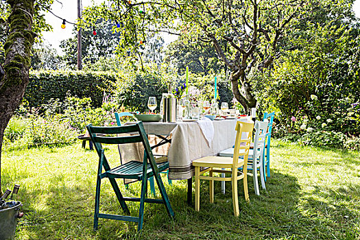 桌子,花园