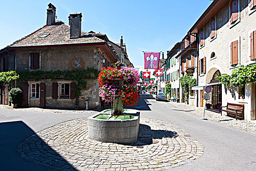 历史,城镇中心,瑞士,欧洲