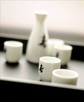 日本,日本米酒,碗,罐