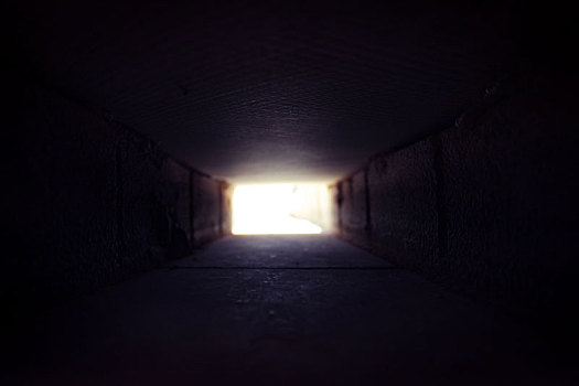 灯,结束,隧道