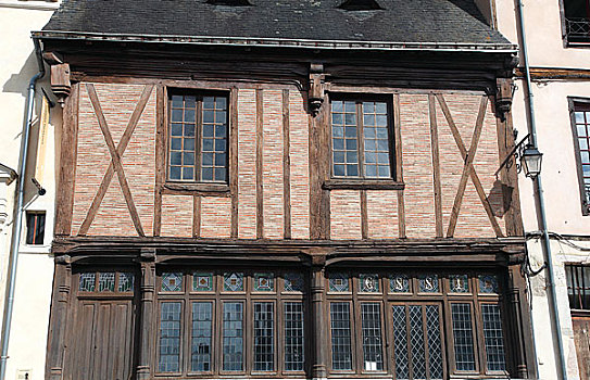 法国,卢瓦尔河地区,房子,15世纪