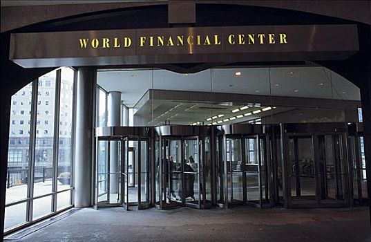 世界金融中心,入口,旋转门,曼哈顿,纽约,美国,北美