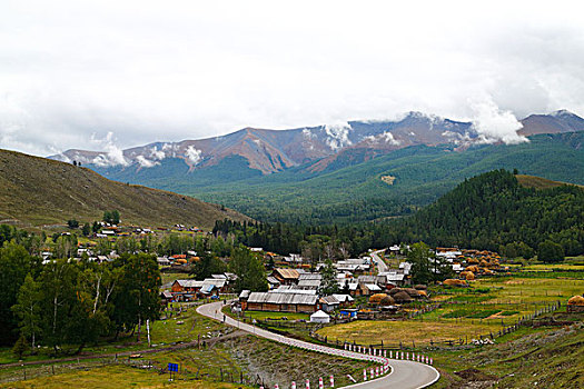 新疆,阿勒泰,白吧哈村,边境,中哈边界