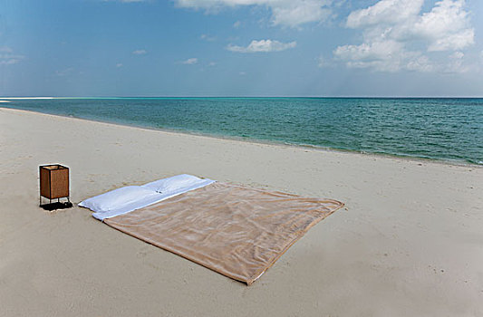 床,热带沙滩