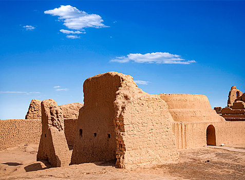 新疆吐鲁番市高昌故城,可汗堡,遗址