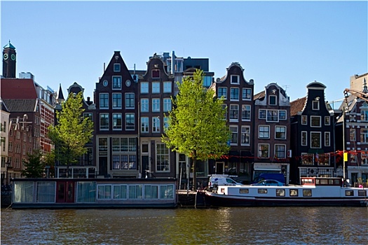 一个,运河,阿姆斯特丹