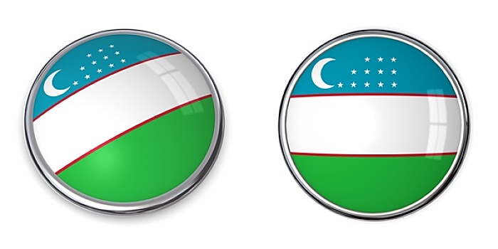 旗帜,扣,乌兹别克斯坦