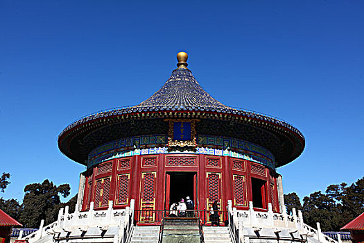中国,北京,全景,天坛,回音壁,皇穹宇,蓝天,地标,建筑