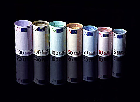 欧元,欧洲货币,货币,黑色背景