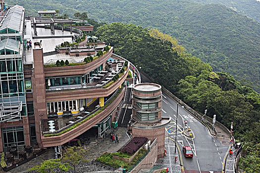 香港的天际线,查看从太平山顶