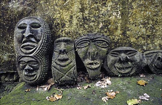 石头,脸,岛屿,瓦努阿图