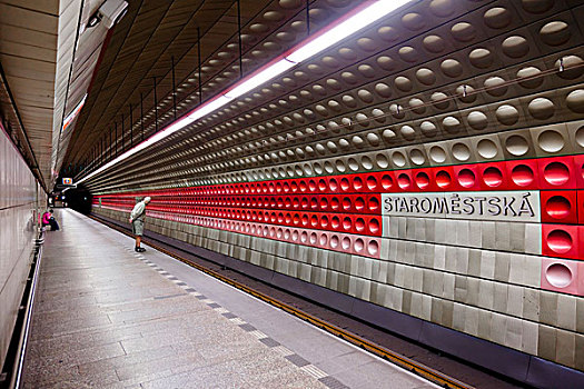 地铁站,布拉格,捷克共和国