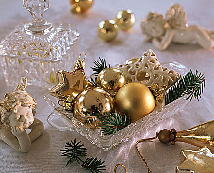 圣诞装饰,水晶,盘子