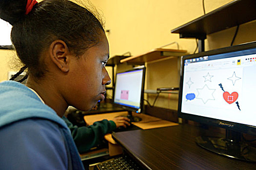 女孩,电脑,计算机科学,授课,交际,波哥大,哥伦比亚,南美
