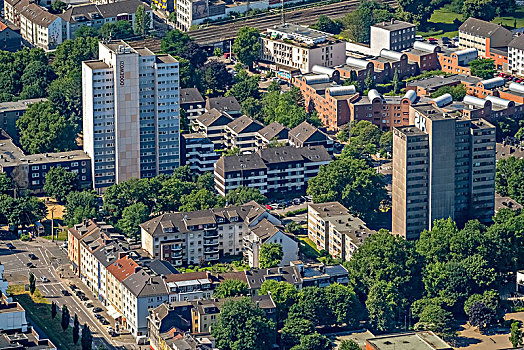摩天大楼,社会住房,多特蒙德,鲁尔区,北莱茵威斯特伐利亚,德国