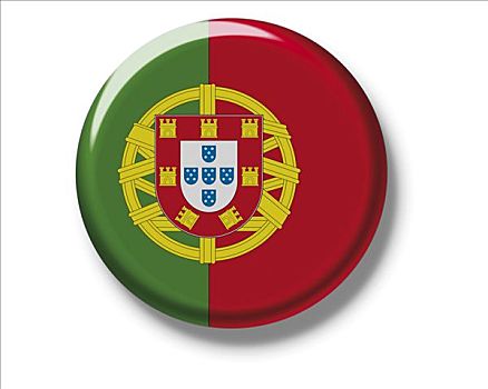 扣,徽章,旗帜,葡萄牙
