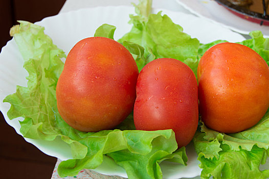 西红柿,莴苣,健康食物,概念,减肥