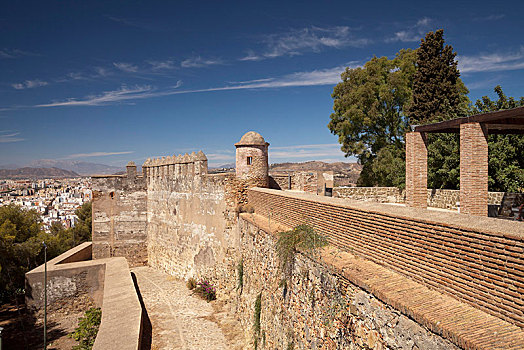 城堡,蒙特卡罗,马拉加,安达卢西亚,西班牙,欧洲