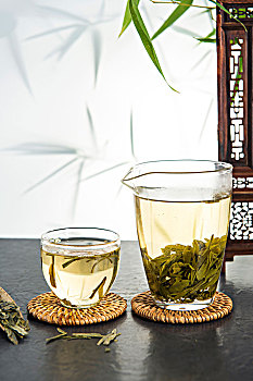 西湖龙井,绿茶,茶具,茶道,喝茶