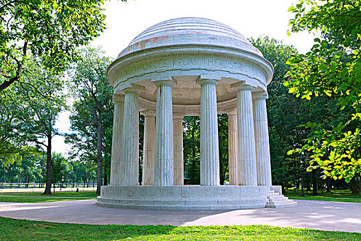 华盛顿特区,战争纪念碑,华盛顿,美国