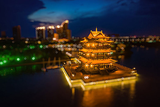 中国,公园,夜晚