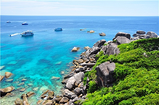 斯米兰群岛,天堂湾,泰国